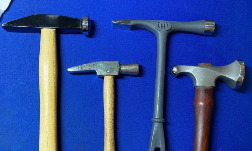 Susan LeGuyader's Riveting Tips - , Metalwork, Riveting, Riveting Techniques, Wire Rivets, I've also added a chasing hammer